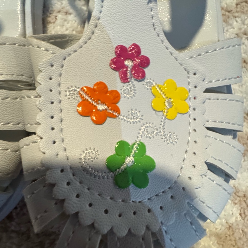 Kids Floral Sandals - Picture 6 of 9
